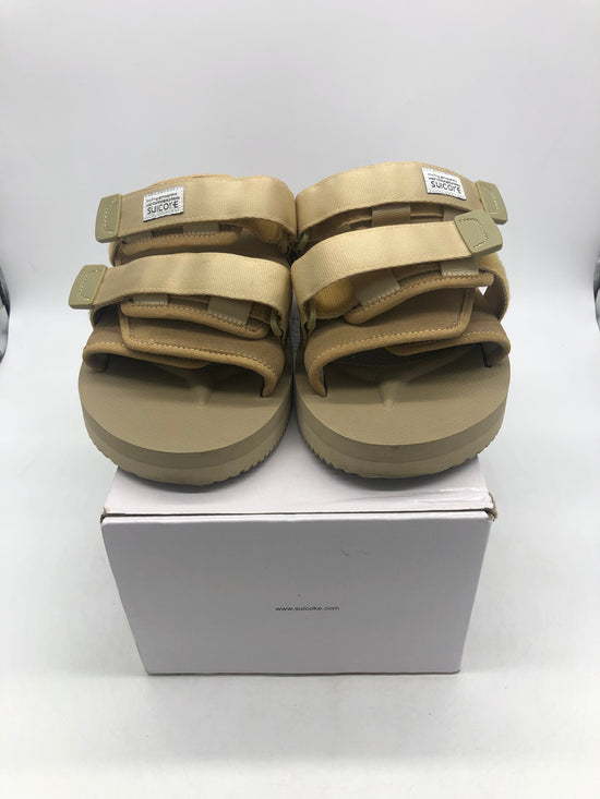 Preowned Suicoke Beige Moto Sandals Sz 12