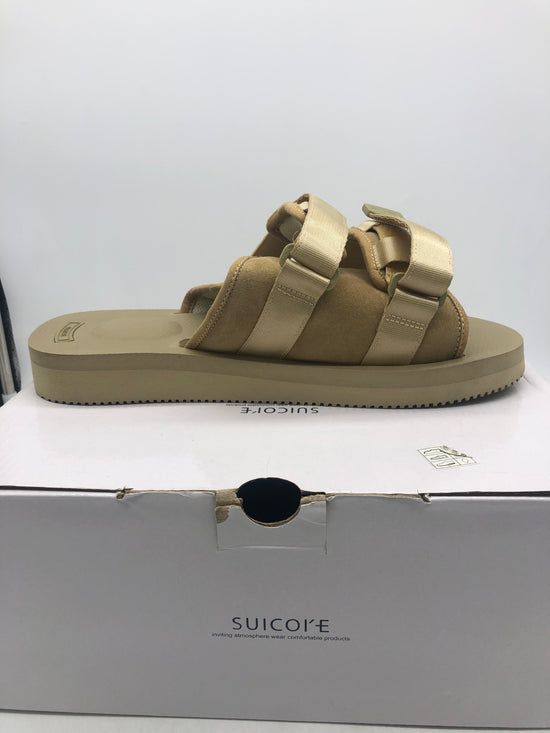 Preowned Suicoke Beige Moto Sandals Sz 12