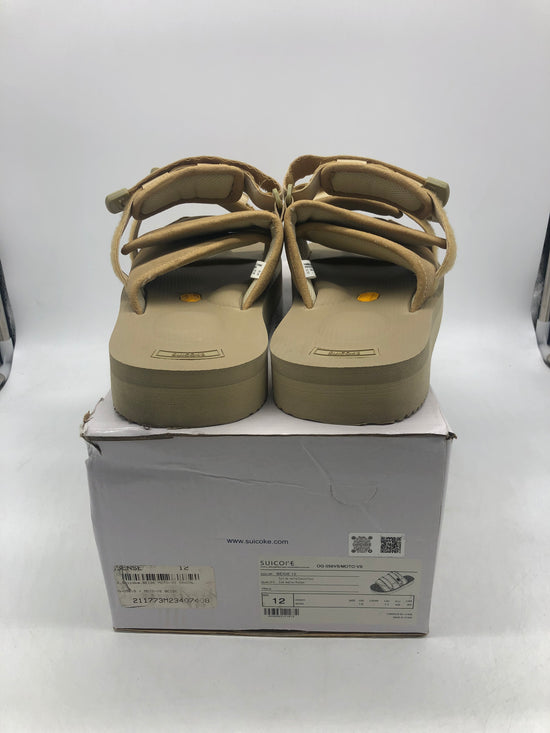 Preowned Suicoke Beige Moto Sandals Sz 12