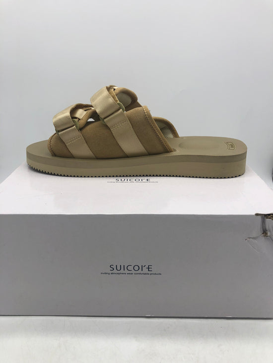 Preowned Suicoke Beige Moto Sandals Sz 12