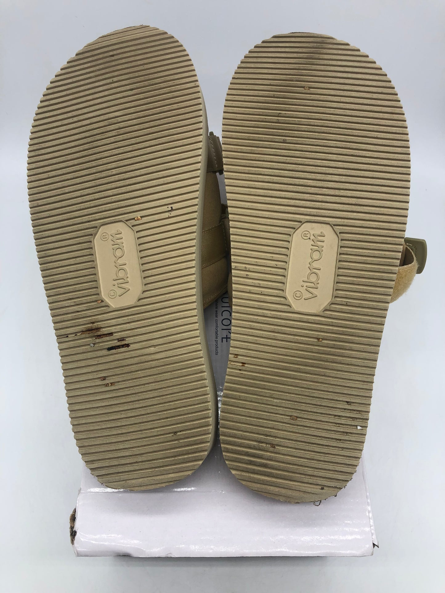 Preowned Suicoke Beige Moto Sandals Sz 12