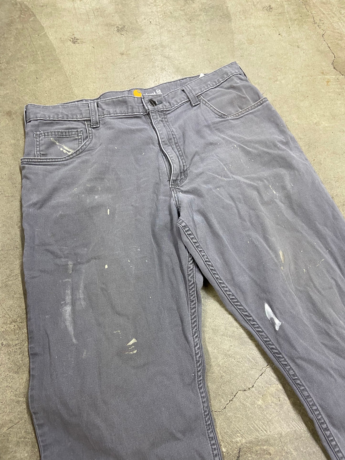 VTG Carhartt Relaxed Fit Gray Pants Sz 38x31