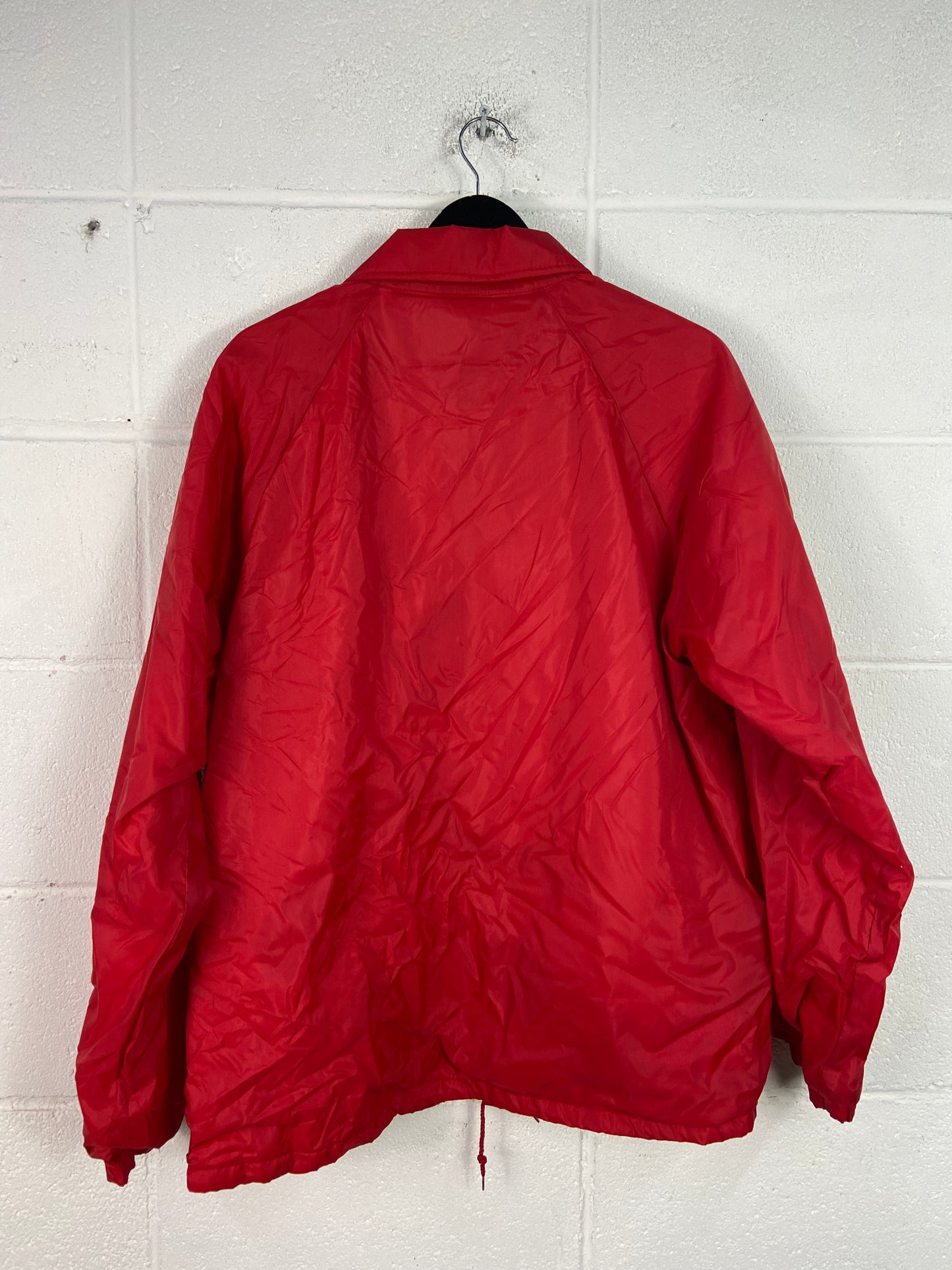 VTG FBI National Academy Red Nylon Jacket Sz L