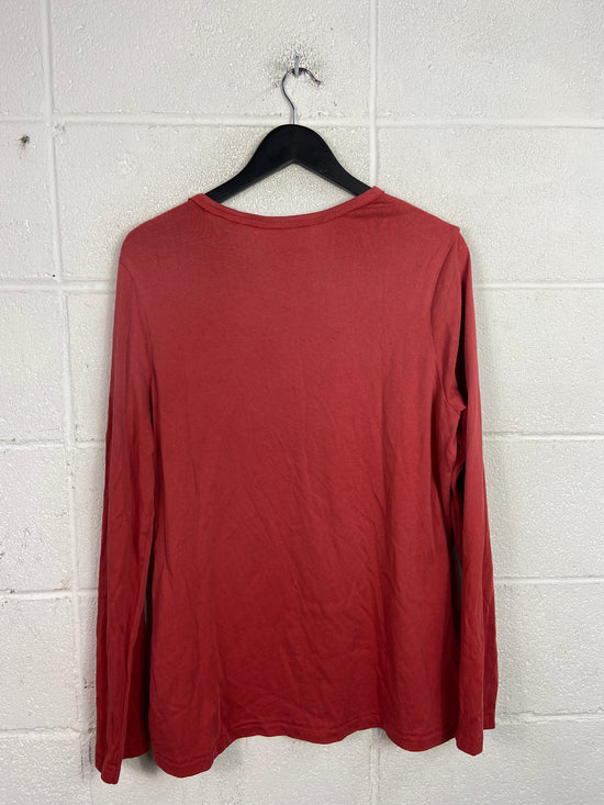 VTG Harley Davidson Red LS Tee Sz XL