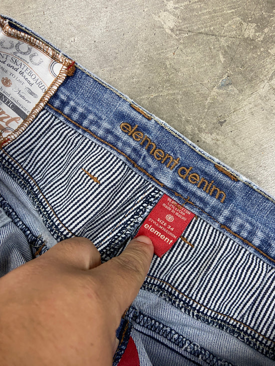 VTG Element Denim Ripped Jeans Sz 36x32