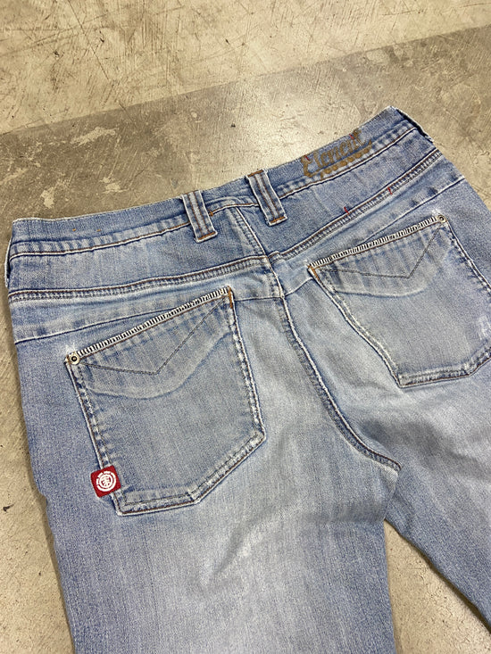 VTG Element Denim Ripped Jeans Sz 36x32