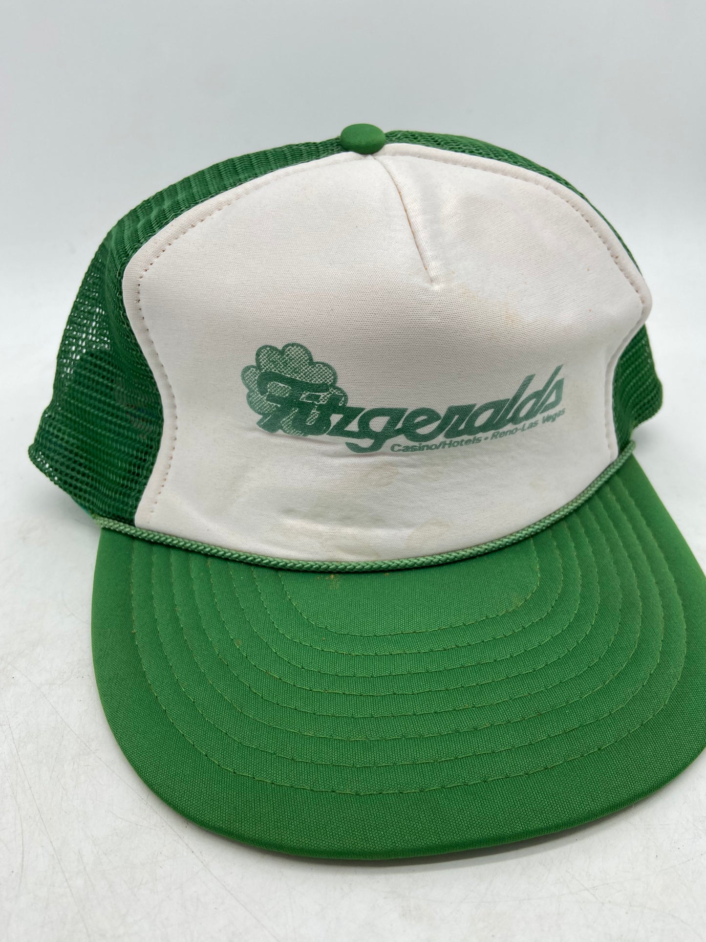 VTG Fitzgeralds White/Green Trucker Hat