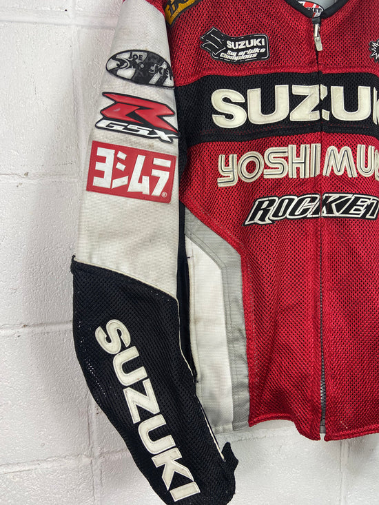 VTG Suzuki Yoshimura Mesh Racing Jacket Sz L