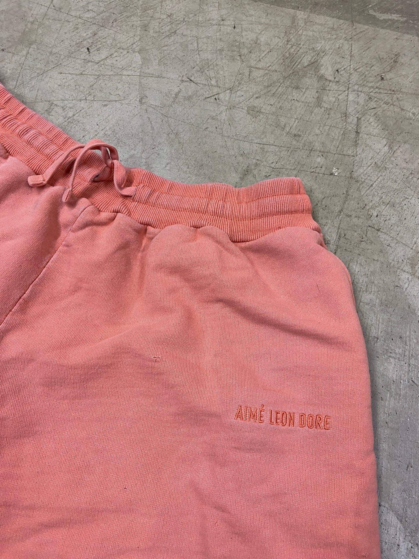 Aimé Leon Dore Salmon Sweat Shorts Sz XXL