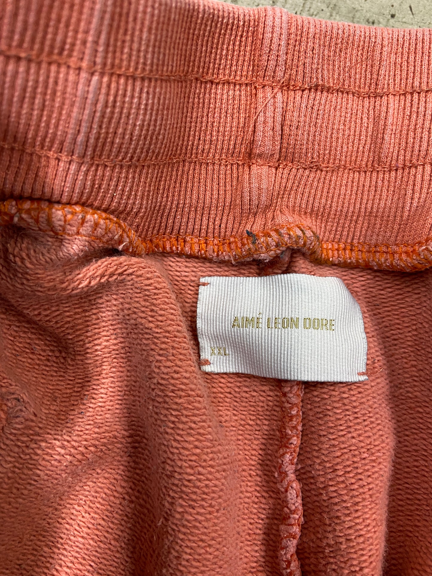 Aimé Leon Dore Salmon Sweat Shorts Sz XXL
