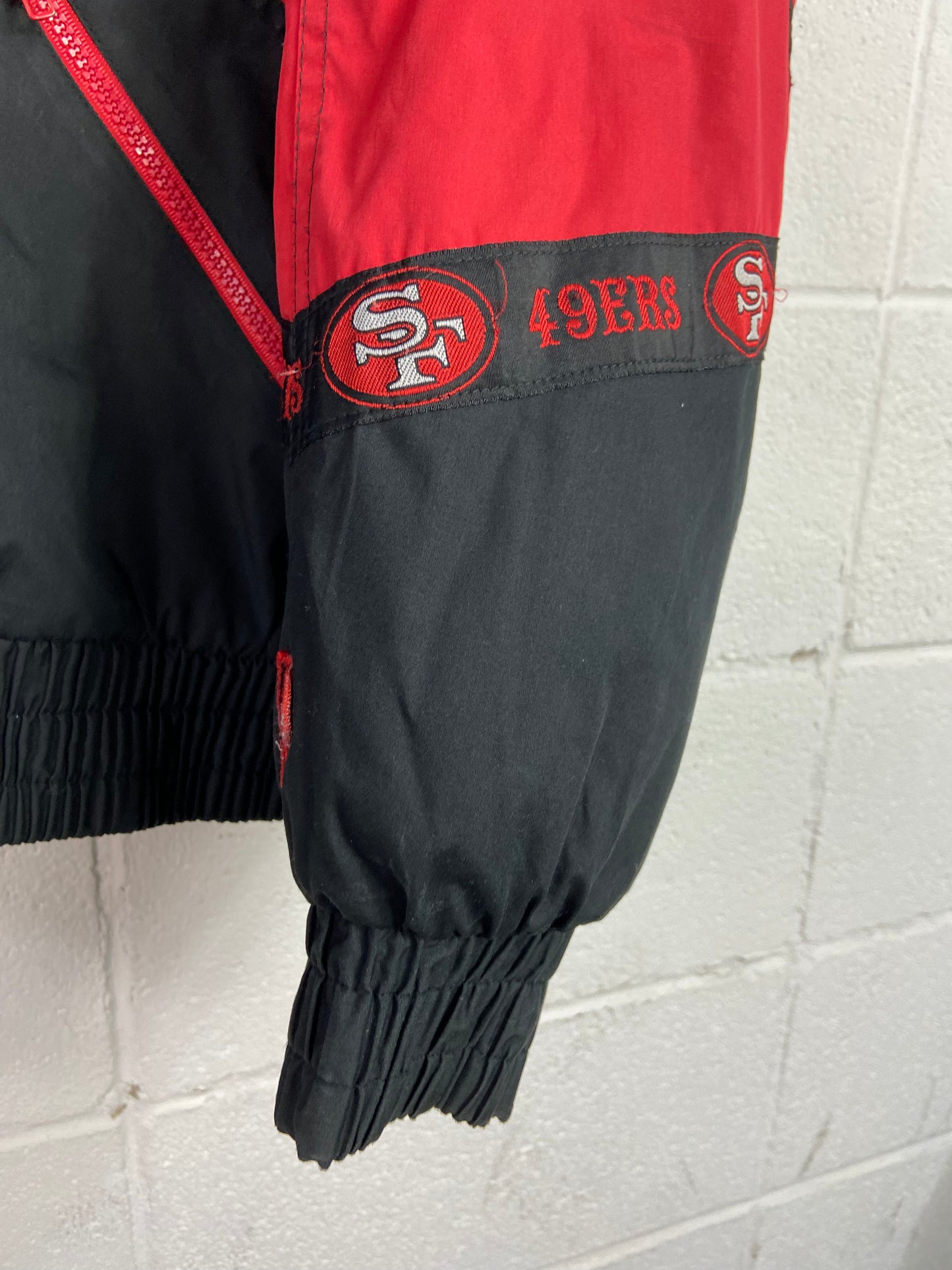 VTG San Francisco 49ers Pro Player Puffer Jacket Sz L