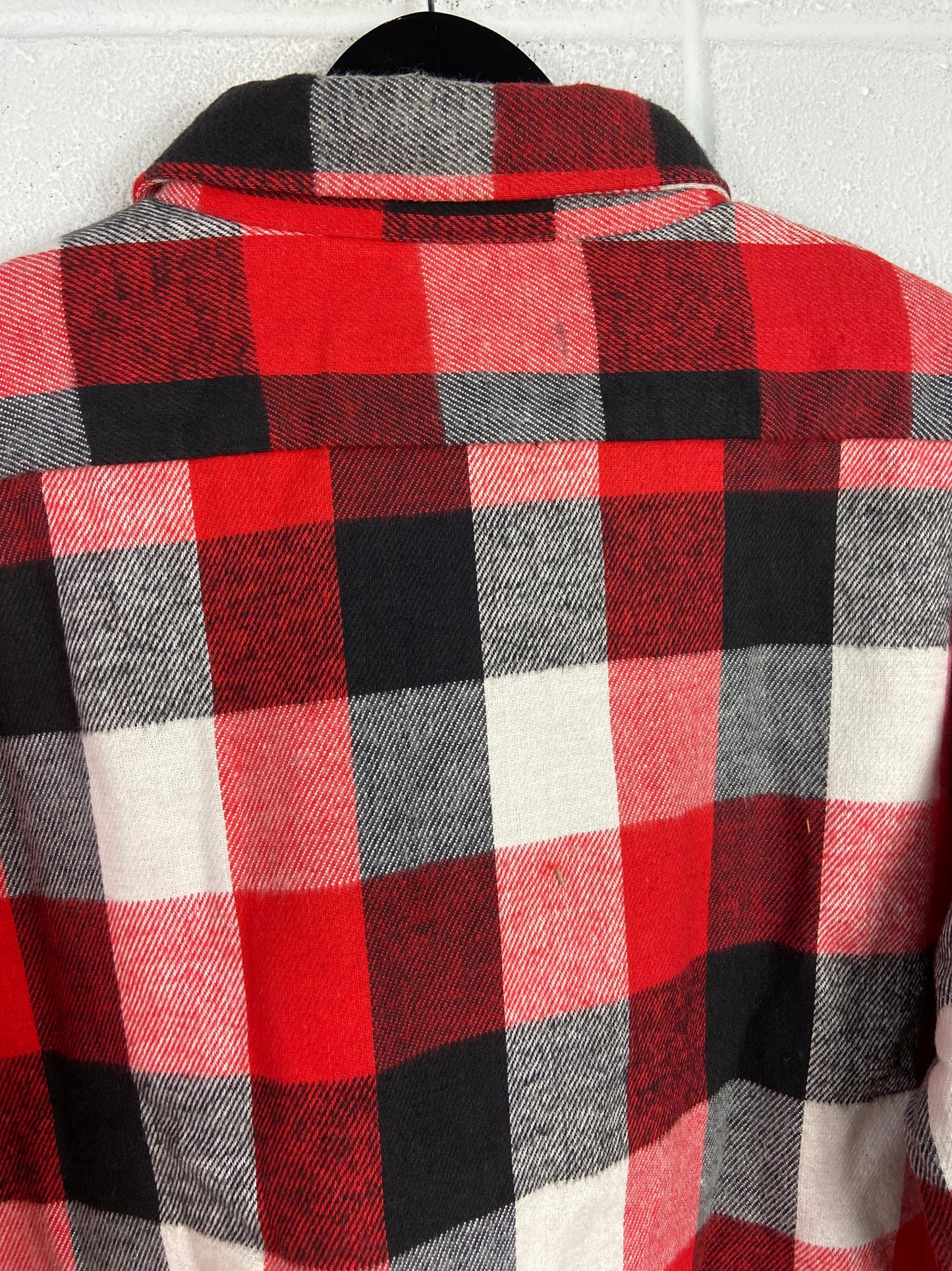 VTG The Alaskan Red Flannel Button Up Shacket Sz XL