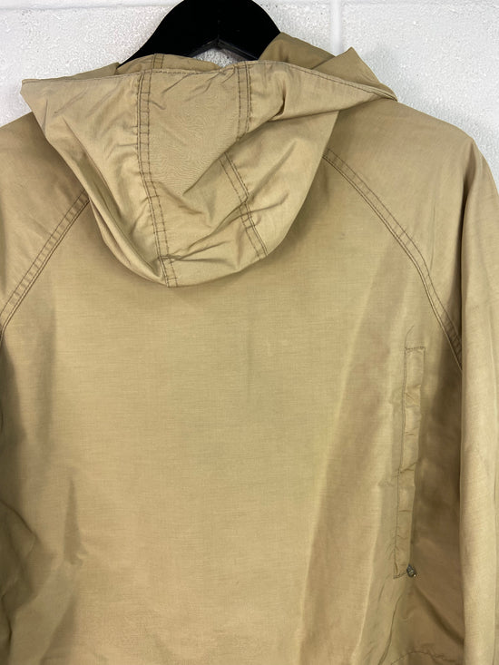 VTG Woolrich Tan Hooded Rain Jacket Sz L