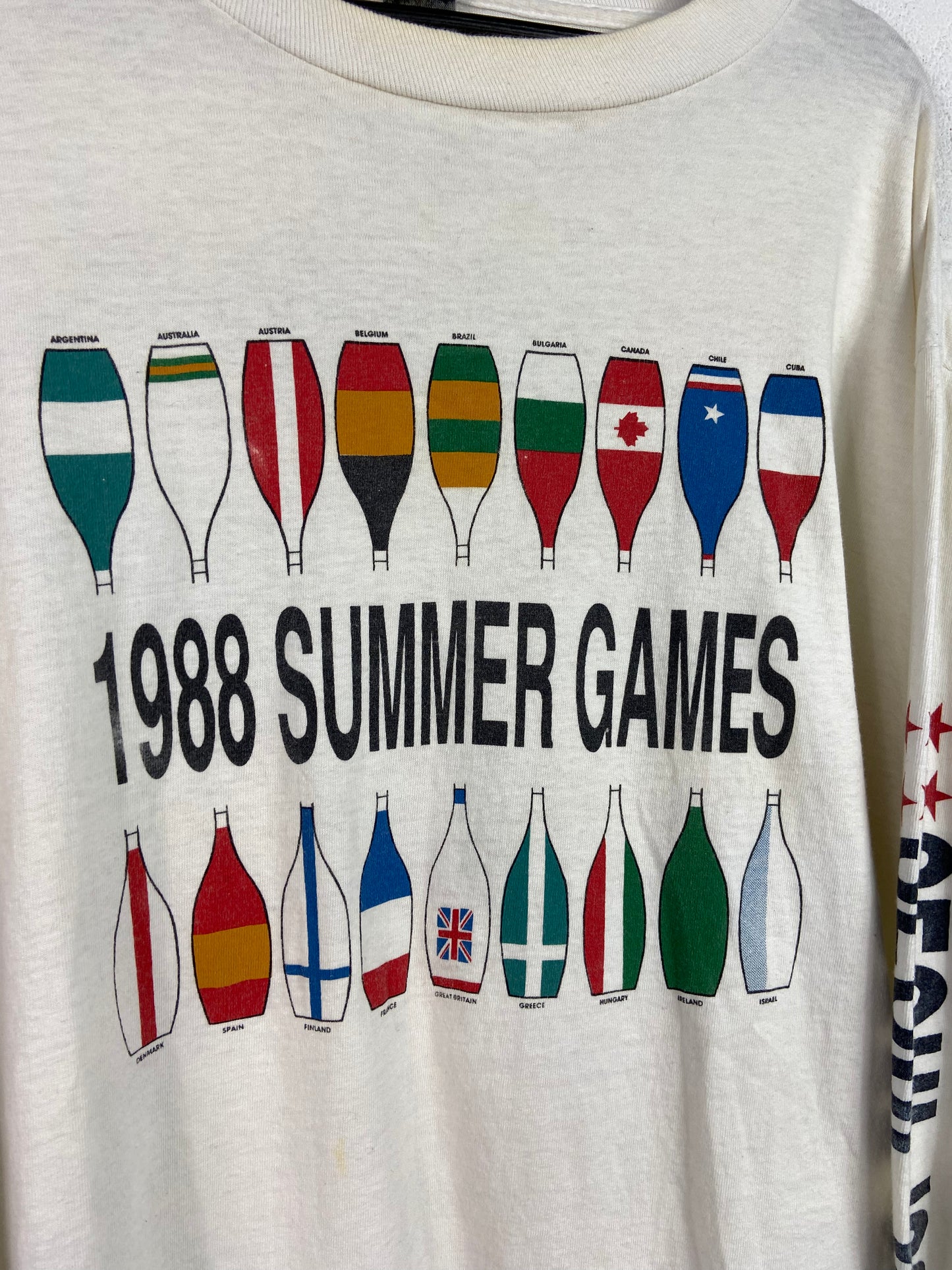 VTG Olympics 1988 Summer Games LS Tee Sz XL