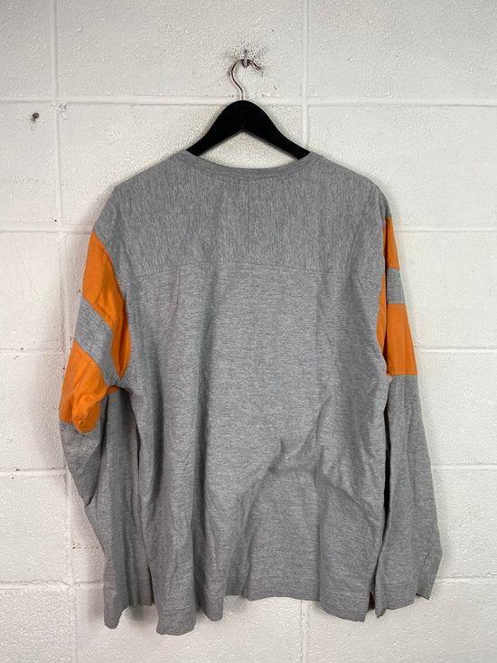 Y2K Tennessee Volunteers LS Gray/Orange Tee Sz 2XL