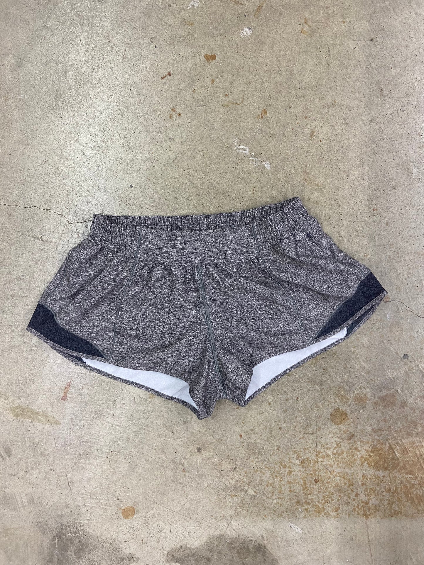 Wmns Lululemon Grey Running Shorts Sz S/M