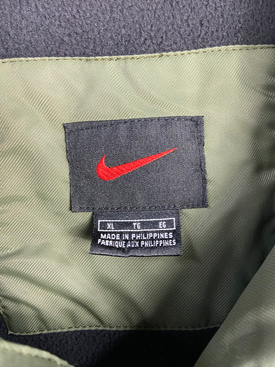 VTG Nike Green Trench Puffer Jacket Sz XL