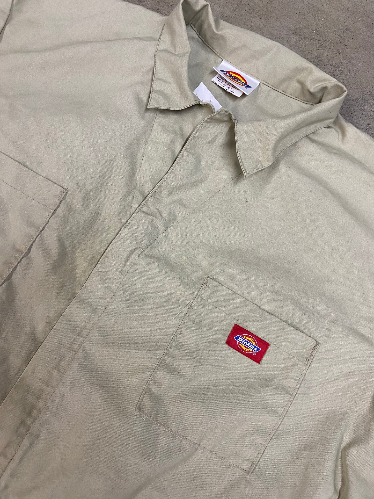 VTG Dickies Tan Coverall Painter Suit Sz 42