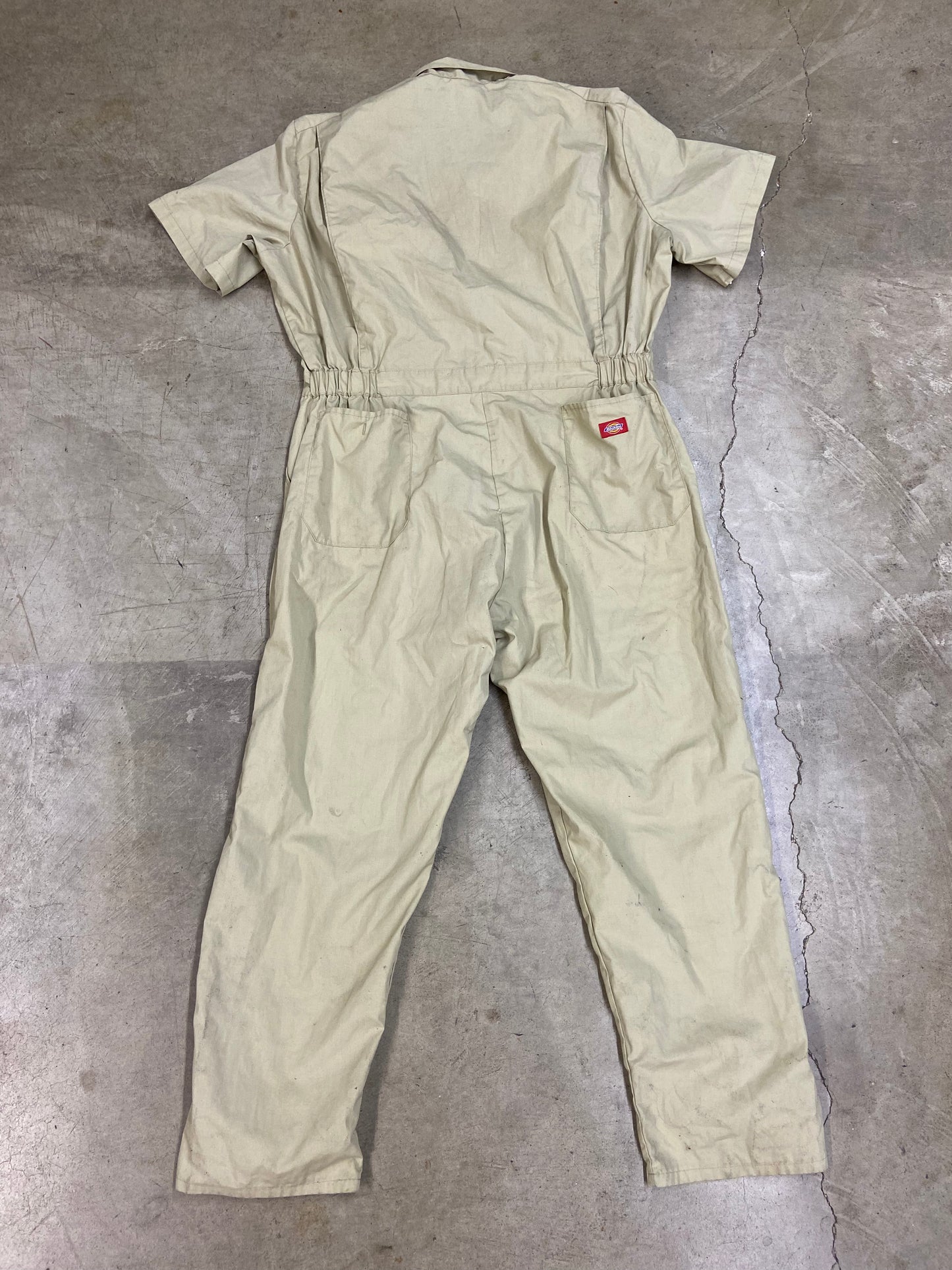 VTG Dickies Tan Coverall Painter Suit Sz 42