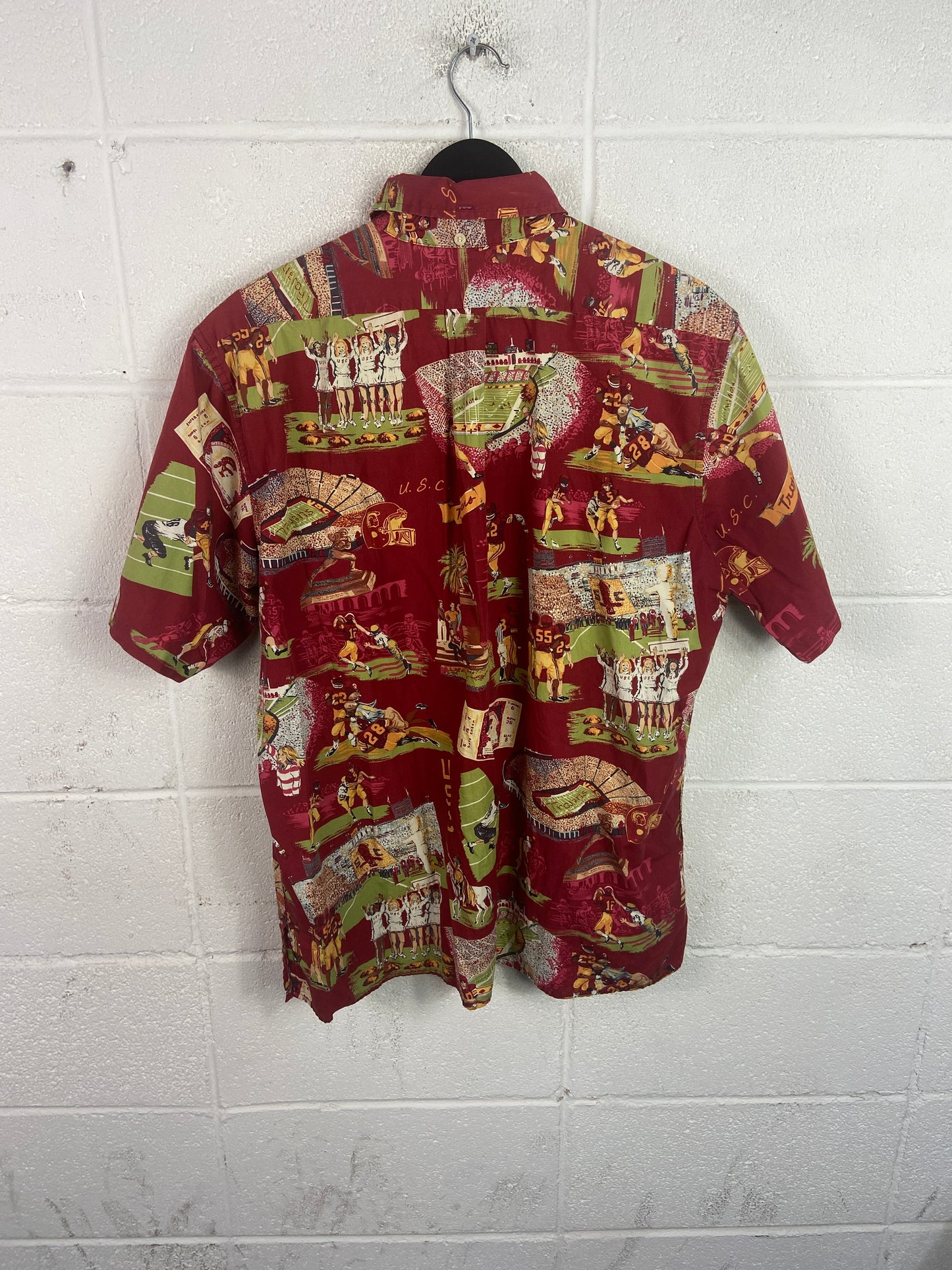 VTG Reyn Spooner USC Trojans Hawaiian Shirt Sz XL