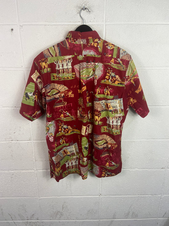 VTG Reyn Spooner USC Trojans Hawaiian Shirt Sz XL
