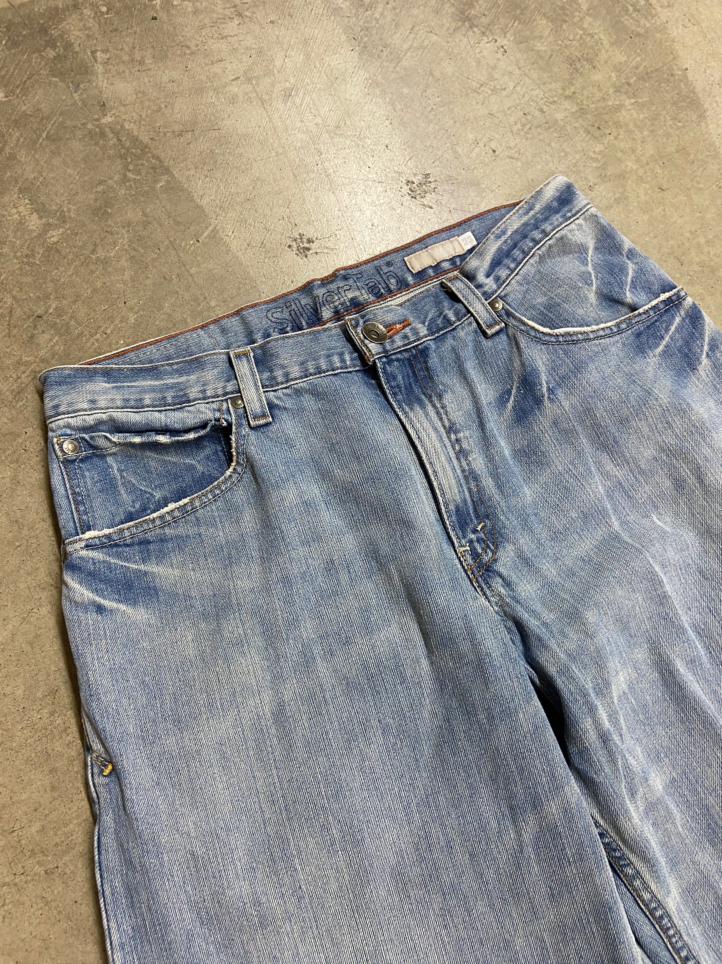 Y2K Levi’s Silvertab Light Wash Denim Jeans Sz 34x32