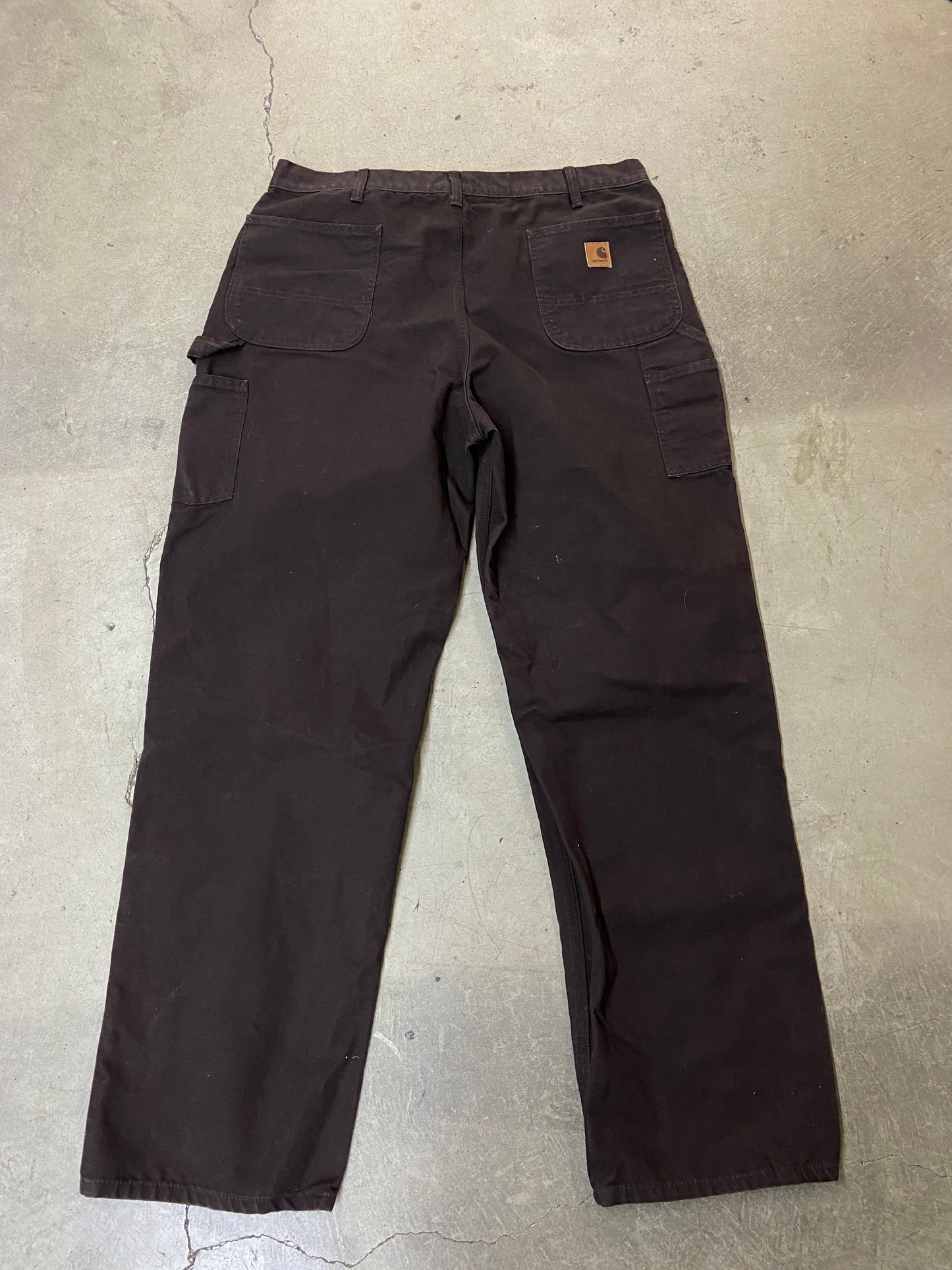 VTG Brown Carhartt Cargo Pants Sz 42x34