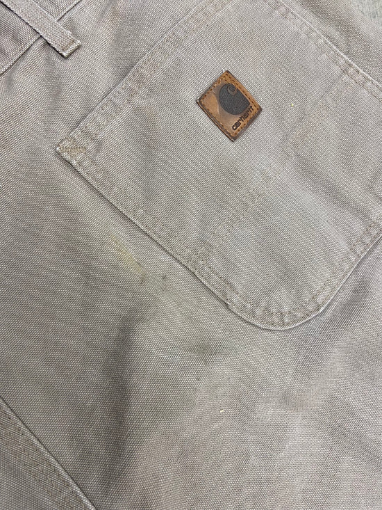 VTG Carhartt Dungaree Fit Tan Pants Sz 44x32