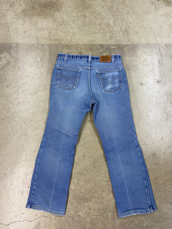 VTG Levi Repaired Denim Jeans Sz 34x28