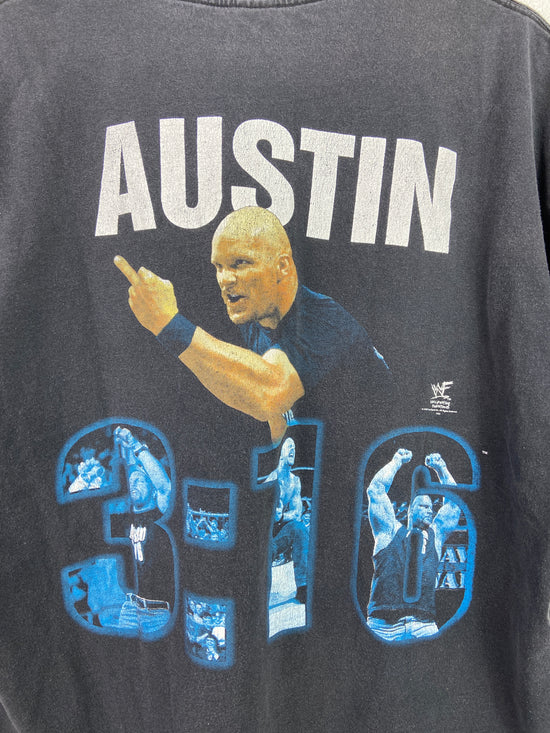 VTG Stone Cold Steve Austin Bottom Line Tee Sz XL