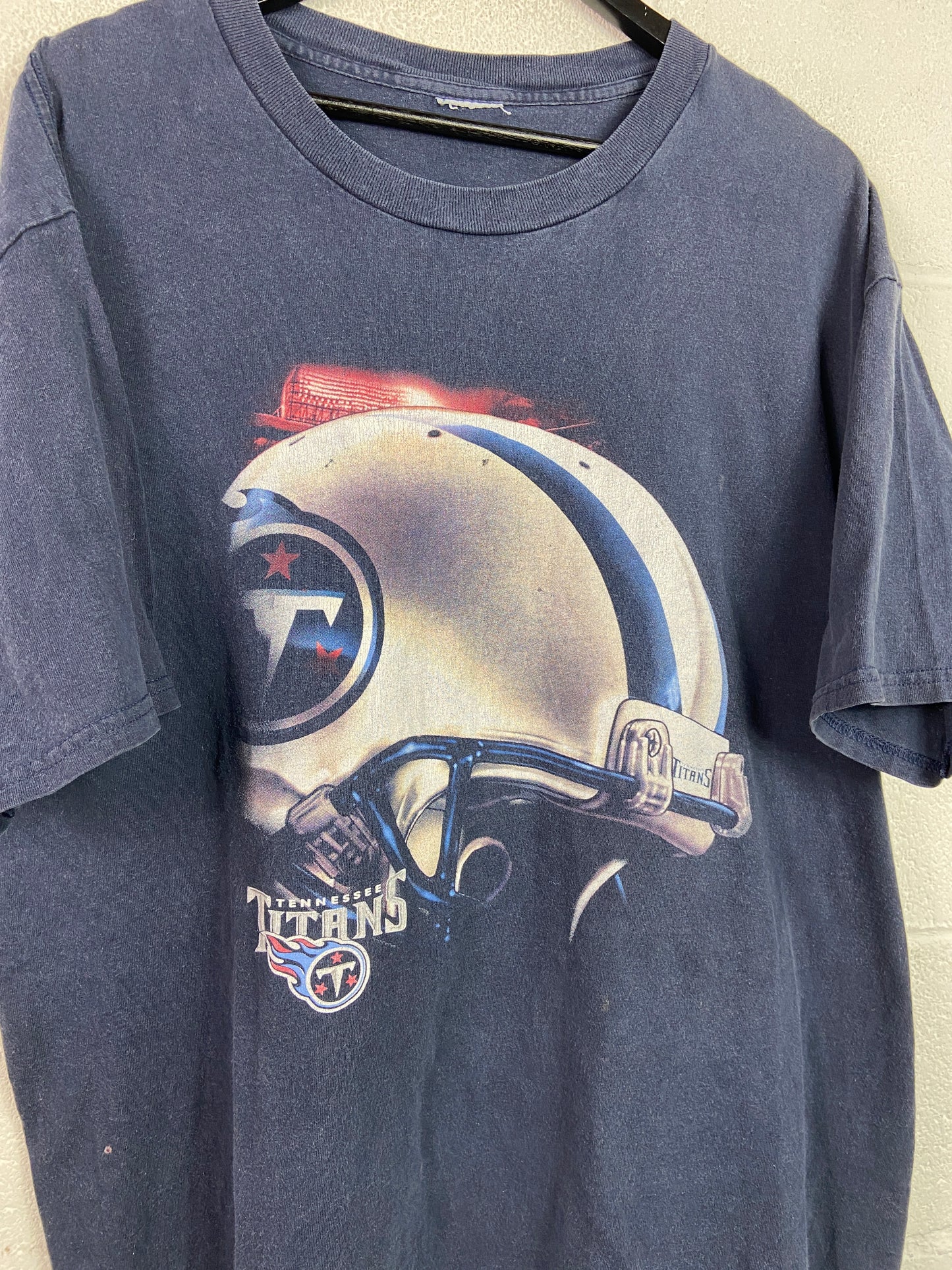 VTG Tennessee Titans Helmet Tee Sz XXL