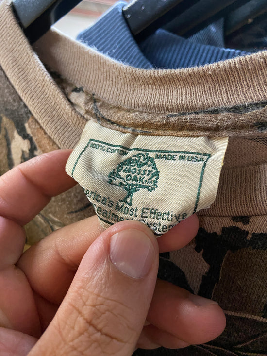 VTG Mossy Oak Leaves LS Tee Sz XL