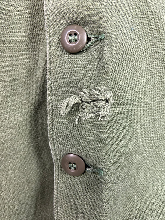 VTG Military Button Up Shirt Sz S