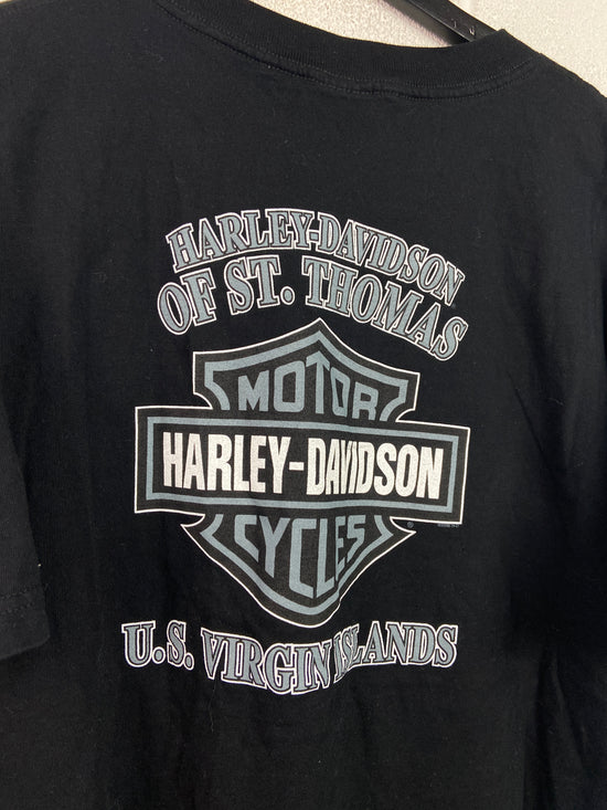 2008 Harley Davidson Side Print Pocket Tee Sz XXL