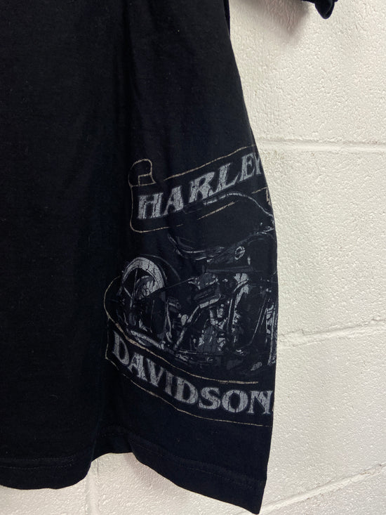 2008 Harley Davidson Side Print Pocket Tee Sz XXL