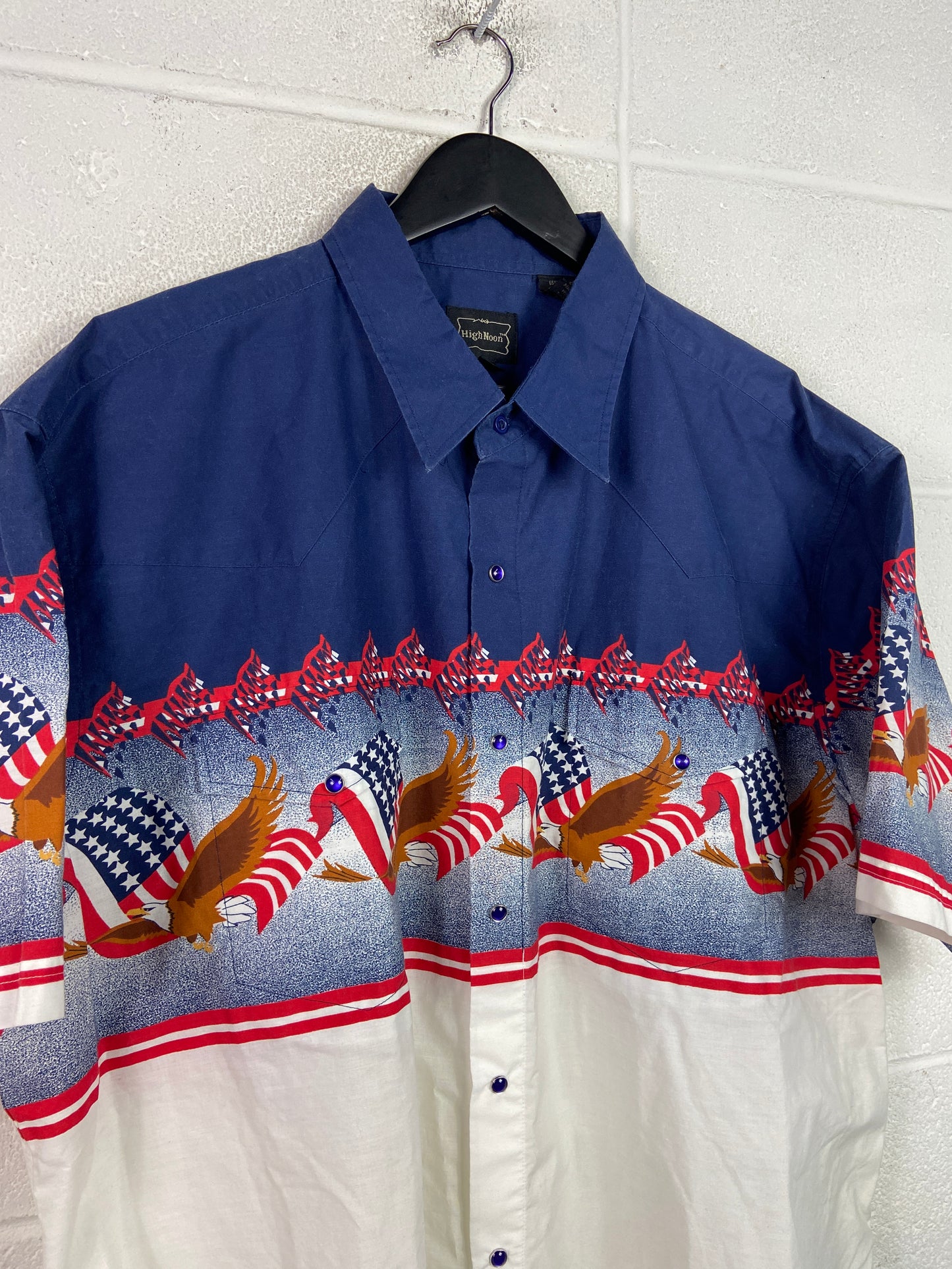 High Noon American Button Up Shirt Sz 2XL