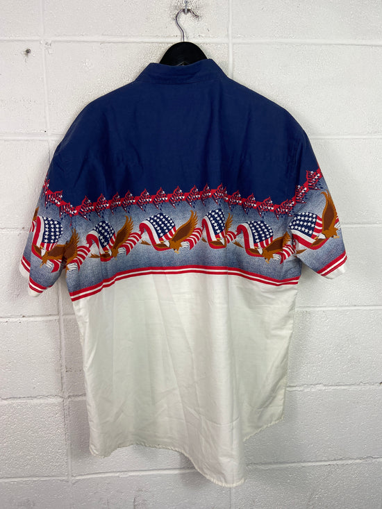 High Noon American Button Up Shirt Sz 2XL