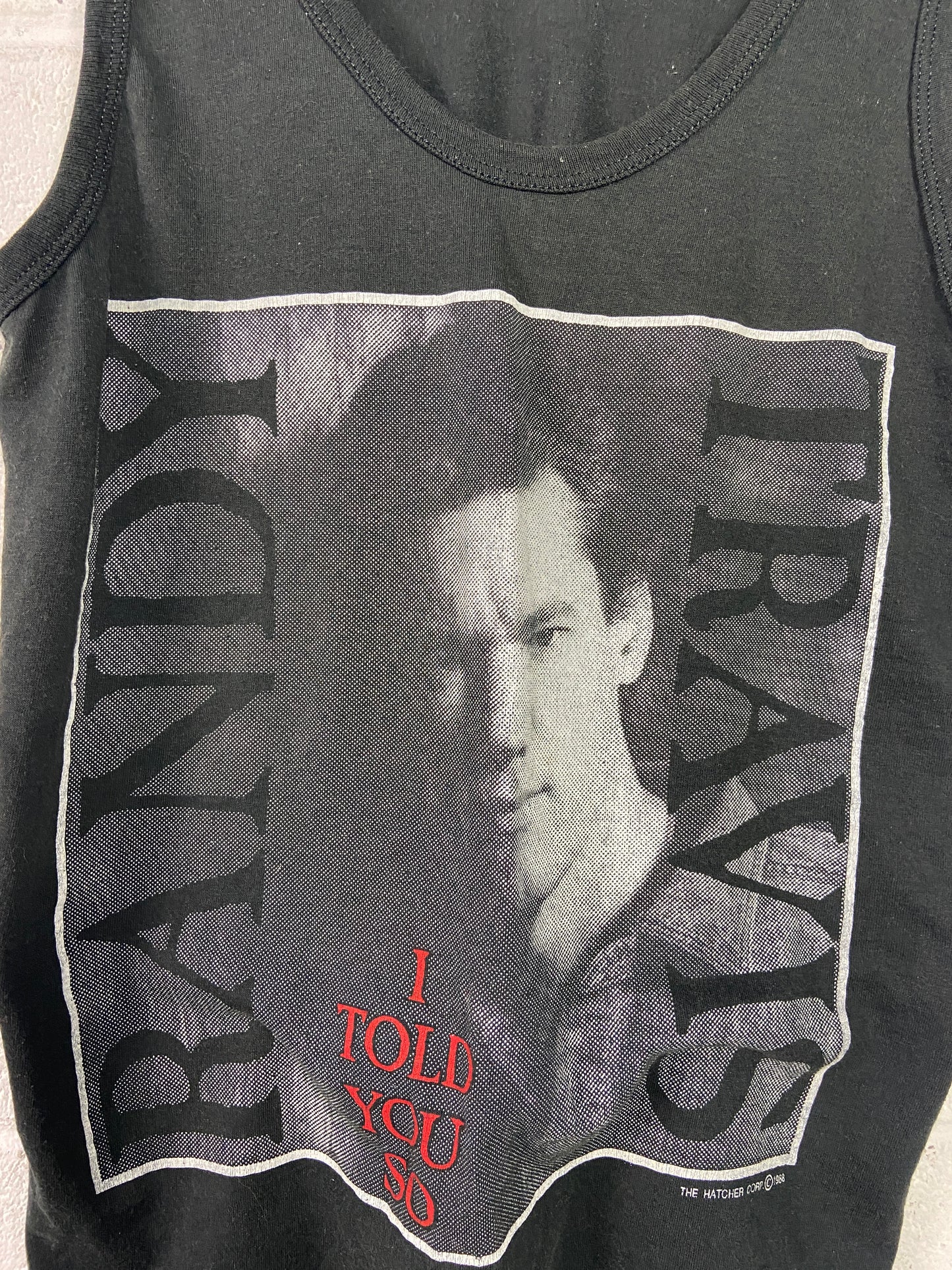 VTG Randy Travis I Told You So Tank Top Tee Sz S/M