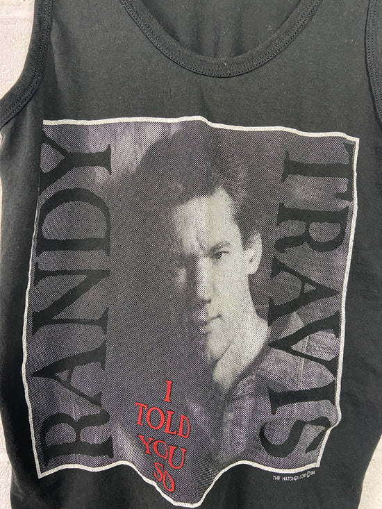 VTG Randy Travis I Told You So Tank Top Tee Sz S/M