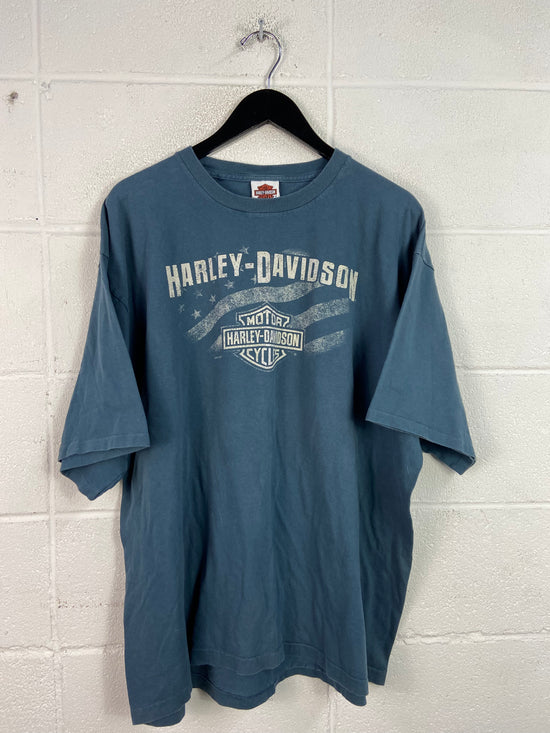 Harley Davidson High Country Wyoming Navy Tee Sz XXL