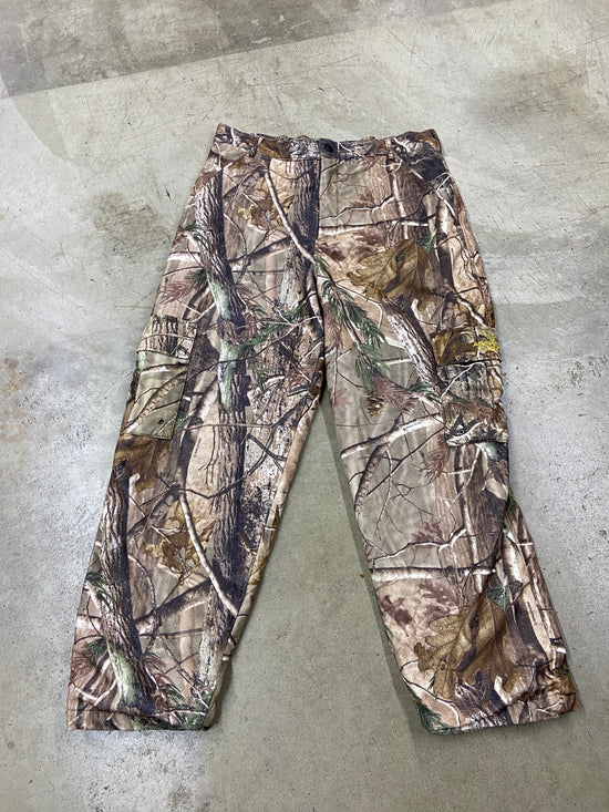 VTG Mad Dog Gear Realtree Camo Active Pants Sz 38x30