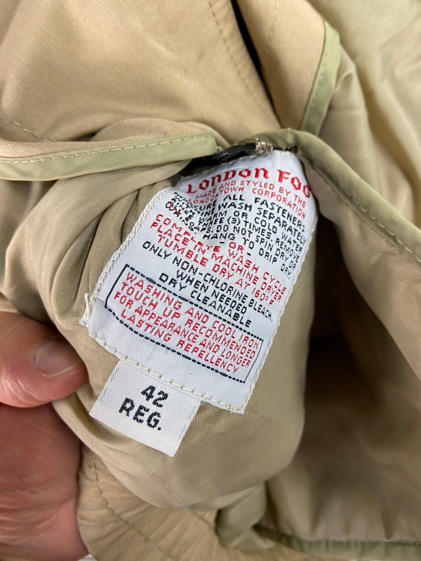 VTG London Fog Heavyweight Tan Jacket Sz M