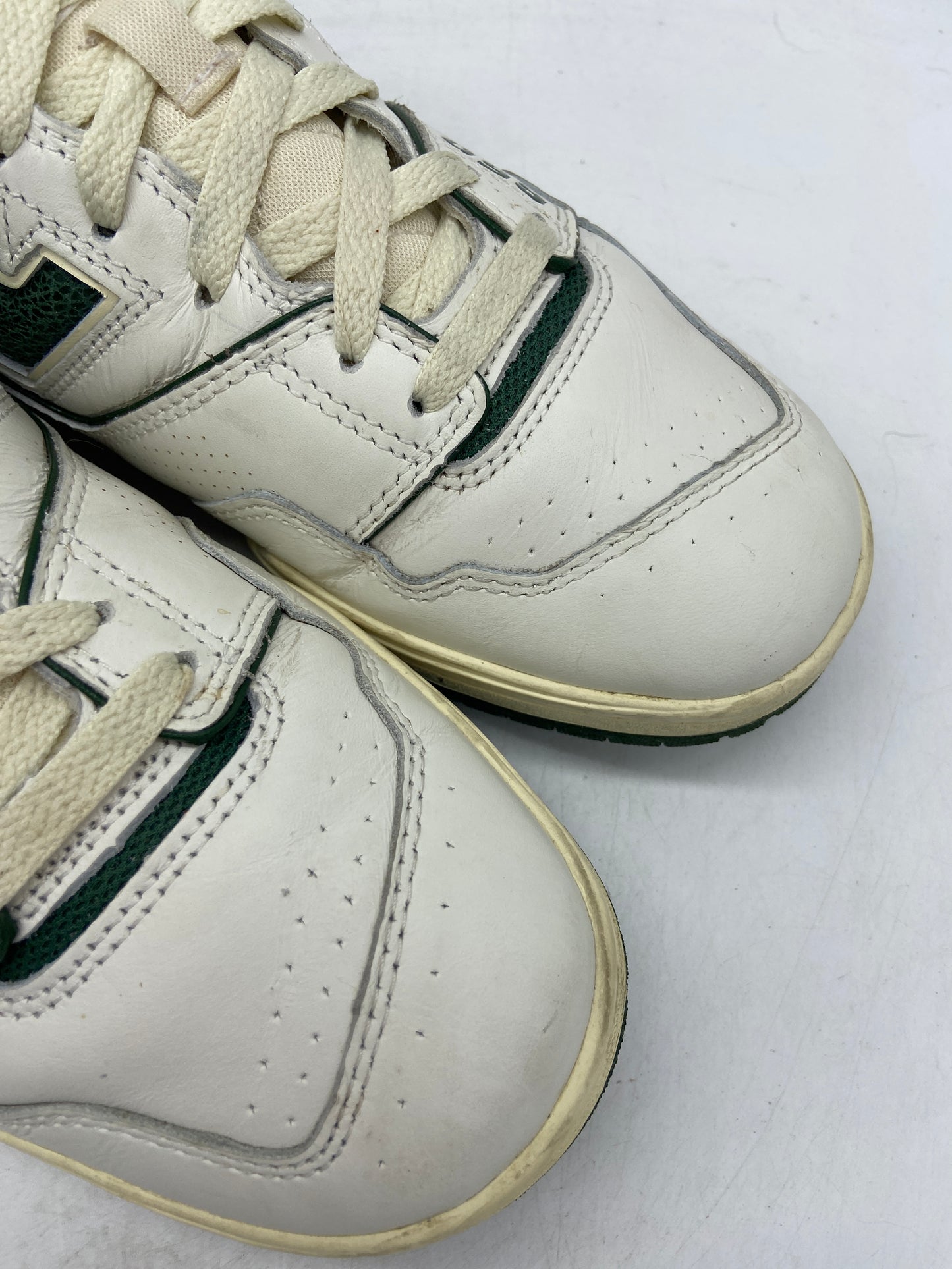 Preowned New Balance 650R Aime Leon Dore White Green Sz 9.5M/11W
