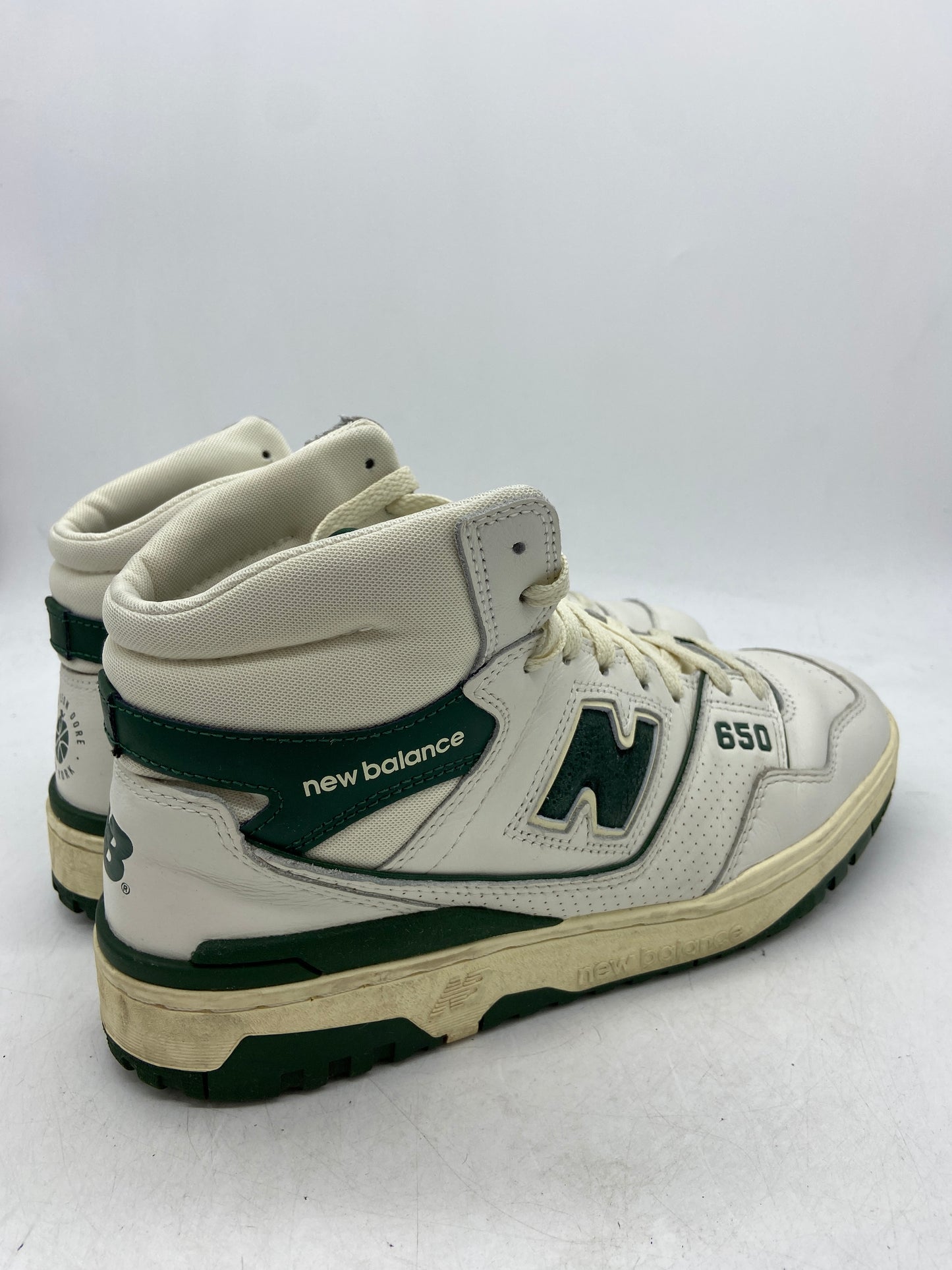 Preowned New Balance 650R Aime Leon Dore White Green Sz 9.5M/11W