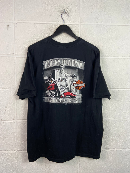 Y2K Harley Davidson Washington, DC Lincoln Memorial Tee sz L