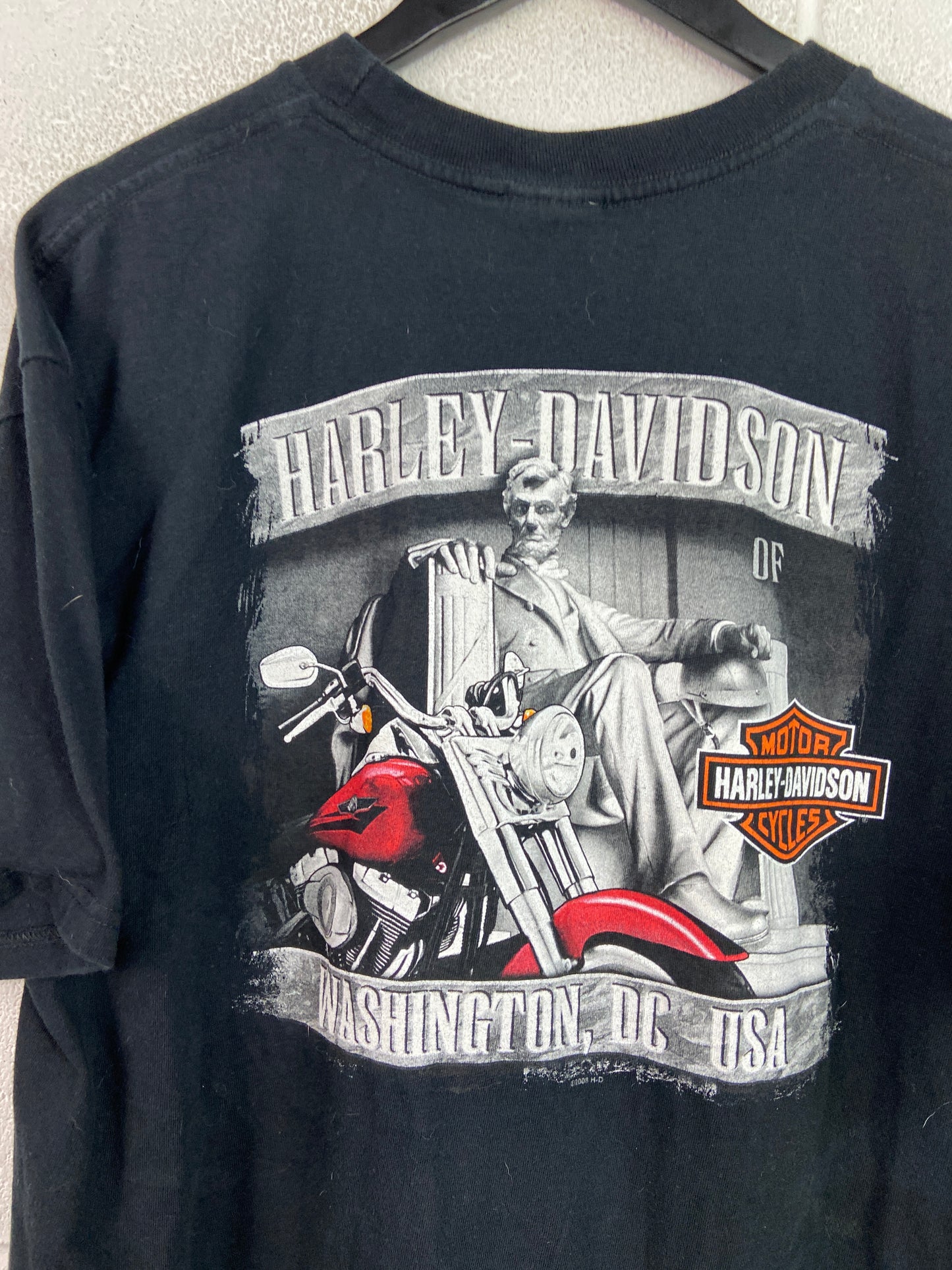 Y2K Harley Davidson Washington, DC Lincoln Memorial Tee sz L