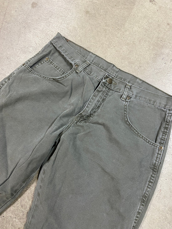 VTG Wrangler Rugged Wear Olive Pants Sz 34x30