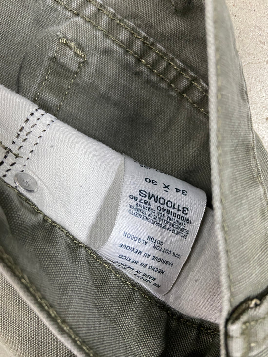VTG Wrangler Rugged Wear Olive Pants Sz 34x30