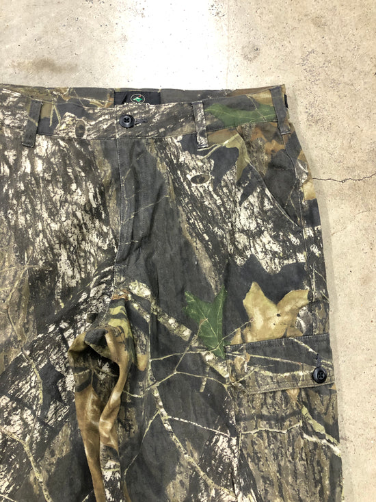 VTG Camo Red Head Mossy Oak Tapered Cargo Pants Sz 34x30