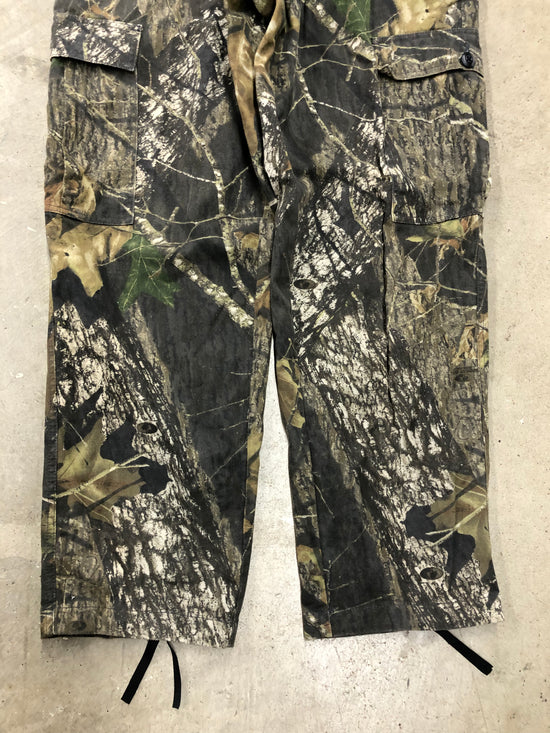 VTG Camo Red Head Mossy Oak Tapered Cargo Pants Sz 34x30